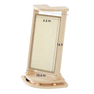 แผ่นข่วนเล็บแมวไม้ 1 ชั้น สีพื้น สำหรับแมว ของเล่นสัตว์เลี้ยง - Product Image 5