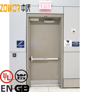 Puertas Metálicas Personalizadas Insonorizadas de Doble Hoja, Resistentes al Fuego, para Uso como Salida de Emergencia Comunitaria - Product Image 2