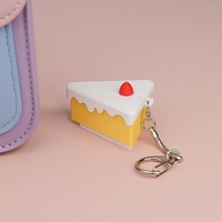 Jouet anti-stress imprimé en 3D en forme de gâteau, clavier clicker, porte-clés, jouets de décompression, bouton anti-stress, cadeaux pour adultes pour soulager le stress