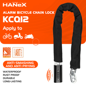 <span class=keywords><strong>Antivol</strong></span> à chaîne en acier robuste et étanche pour vélos, scooters, motos et vélos électriques <span class=keywords><strong>avec</strong></span> <span class=keywords><strong>alarme</strong></span> et clé - Product Image 3