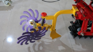 Portable Agricultural Mini Power Tiller Hand <b>Walking</b> Tractor With Interrow Rotating Weeder Hoeing <b>Machine</b> Cultivator 5-horsepowe - Product Image 2