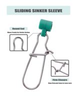 Peluncur Pemberat Senar Pancing # 8 Duo Lock Snap Stainless Steel 110-220LB Lure Quick Snap Klip Pancing Ganti Cepat