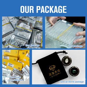 Nhà máy Vũ Châu bán buôn kim cương Moissanite <span class=keywords><strong>VVS</strong></span>, giá mỗi carat, cắt hình bát giác màu xanh lam lạ mắt - Product Image 6