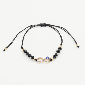 Pulsera De Ojo malvado hecha a mano, brazalete con nudo De cuerda ajustable, pulseras De corazón De amor De Hamsa - Product Image 3