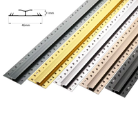 Profilé en aluminium auto-adhésif pour bordure de tapis, bande de transition en aluminium pour tapis