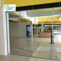 Mur de séparation mobile pour studio de danse flexible et opérable, mur de séparation mobile pour salle de sport, miroir coulissant opérable, mur opérable, cloison mobile