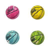 Ballon de basket camouflage de 6 cm, mini ballon de sport en caoutchouc, vente en gros OEM