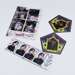 Tarjetas Fotográficas Personalizadas al por Mayor de <span class=keywords><strong>JIMIN</strong></span> de Bangtan Boys, Impresión UV, Tarjeta de Regalo de 5.5x8.5cm, Estilo LOMO - Product Image 4