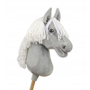 Tête de cheval à monter, cheval à bascule réaliste gris pour les compétitions de cheval à bascule - Product Image 1