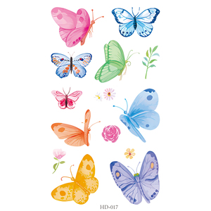 Autocollant de tatouage temporaire 3D papillon pour le visage, imperméable, décalcomanie artistique corporelle pour femmes, maquillage de fête, fourniture professionnelle en gros - Product Image 6