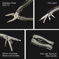 Couteau de poche tactique polyvalent tout-en-1, outils utilitaires pour le Camping de survie
