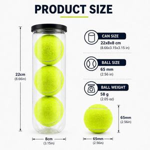 <span class=keywords><strong>Balles</strong></span> <span class=keywords><strong>de</strong></span> padel Sylux S1 <span class=keywords><strong>de</strong></span> 65 mm <span class=keywords><strong>de</strong></span> diamètre, 45 % <span class=keywords><strong>de</strong></span> laine, 135-145 cm <span class=keywords><strong>de</strong></span> rebond, durables, écologiques, portables, <span class=keywords><strong>de</strong></span> haute qualité, professionnelles - Product Image 2