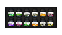 Ensemble de 12 diffuseurs d'huiles essentielles d'aromathérapie, parfum de thé frais, pour massage, fabrication de savon et de bougies, complémentant la douce lavande