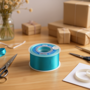 ริบบิ้นผ้าซาตินอิลัน 5.0 ซม. 25 หลา สีเทอร์ควอยซ์ D34 - Product Image 2