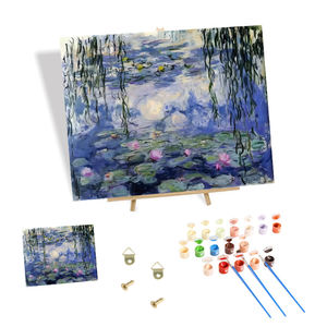 Gran oferta, Kit de pintura por números, pintura al óleo clásica europea, pintura de <span class=keywords><strong>paisaje</strong></span>, decoración de pared de las cuatro estaciones, pintada a mano - Product Image 1