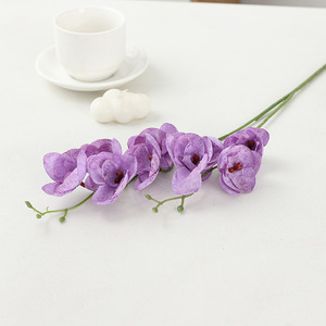 Orquídea Artificial Phalaenopsis <span class=keywords><strong>de</strong></span> 9 Cabezas LUYI para Decoración <span class=keywords><strong>de</strong></span> Bodas, Flores Decorativas y <span class=keywords><strong>de</strong></span> Guía - Product Image 4