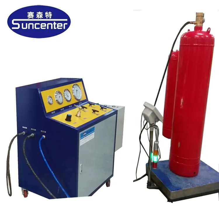 Brandblusser FM200/CO2/stikstof vulmachine