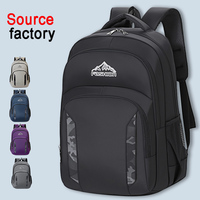 Sac à dos multifonctionnel pour homme, Oxford, fermeture éclair, grande capacité, 20-39L, affaires, décontracté, loisirs, ordinateur portable, léger, voyage en plein air