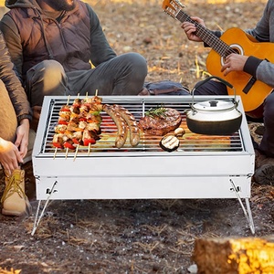 Foldable Yakitori <strong>Charcoal</strong> <strong>Grill</strong> Portable Kebab Grilling <strong>Mini</strong> Table <strong>Grills</strong> for Outdoor Camping - Product Image 1