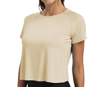 Bền vững Thân Thiện Với Môi In Rửa Sạch Chống Vi Khuẩn Nhanh Chóng Khô Yoga Ngắn Tay Áo Áo Thun Repreve Phòng <span class=keywords><strong>T</strong></span>ập Thể Dục Mặc Biểu <span class=keywords><strong>T</strong></span>ượng <span class=keywords><strong>T</strong></span>ùy Chỉnh Cổ - Product Image 3