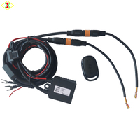 12V LED Lampu Tambahan Remote Control Wiring Harness Isolasi PVC 140W (2 Lampu) PT1.0 / Modifikasi Lampu Depan Mobil