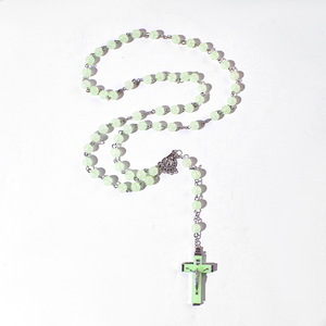 <span class=keywords><strong>Rosario</strong></span> croce <span class=keywords><strong>luce</strong></span> notturna fabbrica all'ingrosso acrilico luminoso perline 8mm croce <span class=keywords><strong>rosario</strong></span> cattolico - Product Image 6