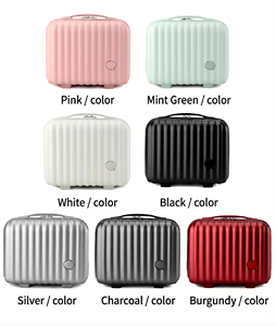 <span class=keywords><strong>Maleta</strong></span> de Maquillaje Pequeña de 14 Pulgadas, Rígida, de ABS y PC, para Cosméticos, Viajes y Belleza, para Mujer, Venta al Por Mayor - Product Image 2