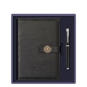 High Quality Opening Ceremony Corporate Promotional Bank Insurance Stainless Steel Personalized Notebook <b>Pen</b> Thumb Gift Set - Product Image 5