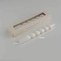 Bougies coniques parfumées en spirale torsadée colorées de vente chaude avec emballage individuel pour la décoration de fête d'anniversaire
