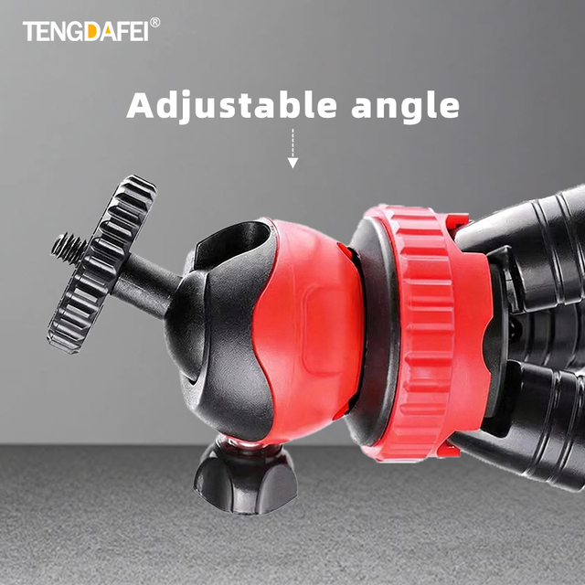 Octopus Tripod Phone Camera Universal 360 Adjustable Mini Tripod with Metal & Carbon Fiber Portable for IPhone/Android/DSLR