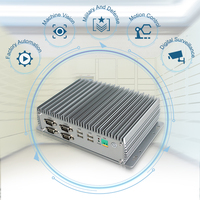 Computadora Industrial Integrada Sin Ventilador J1900 Rentable, Mini PC de Doble LAN para Control de Automatización