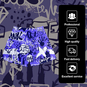 <span class=keywords><strong>Pantaloncini</strong></span> da basket da uomo in poliestere a rete anti-piega, personalizzabili con stampa digitale sublimata e lettere, lunghezza interno gamba 5-7 pollici - Product Image 3