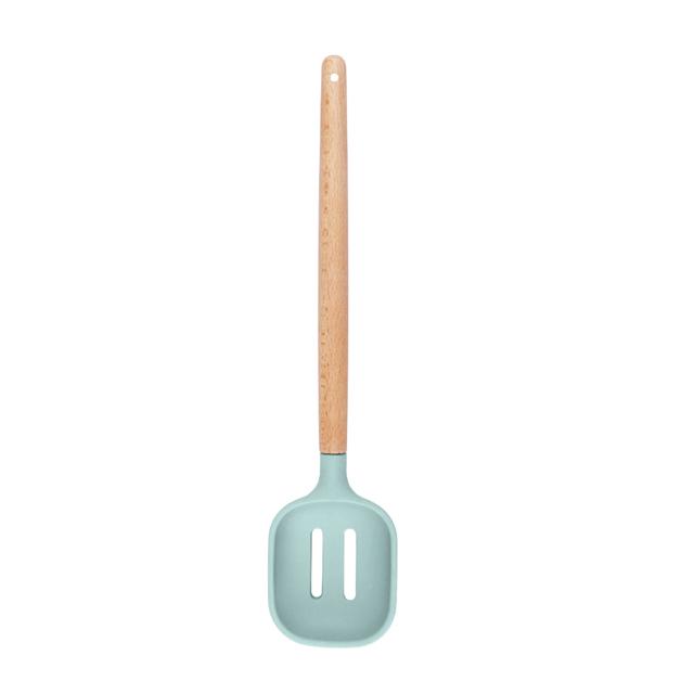Wooden Handle Kitchen Utensils Kitchen Accessories BPA Free Silicone Turner Spatula