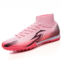 Chaussures de football toutes saisons printemps-automne, fabrication ODM directe d'usine, chaussures de foot avec empeigne en mesh, semelle intermédiaire en caoutchouc, crampons durables unisexes