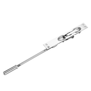 Loquet dissimulé en acier inoxydable pour porte double, design moderne et simple, installation par rainurage, acier 201 poli brossé - Product Image 3