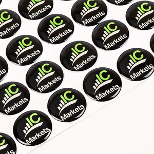 Tùy chỉnh Epoxy thương hiệu logo huy hiệu gel dính Dome 3D Sticker Bìa mũ, trong suốt biểu tượng cá nhân nhựa decal nhãn - Product Image 3