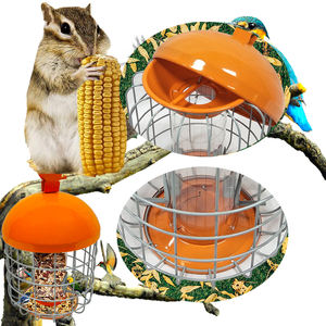 Cage en fil métallique anti-écureuil/déflecteur d'extérieur mangeoire pour oiseaux sauvages avec Double Ports d'alimentation Tube en plastique - Product Image 3