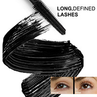 Mascara volumateur et allongeant végétalien sans cruauté à l'eau chaude amovible sans amas marque privée 2025 avec logo personnalisé