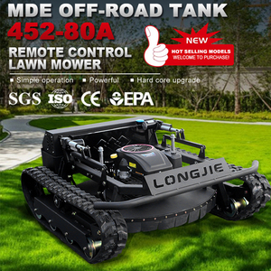 Trung Quốc cung cấp cao su Crawler <span class=keywords><strong>Robot</strong></span> xăng tự hành vườn điều khiển từ xa máy cắt cỏ để bán - Product Image 5