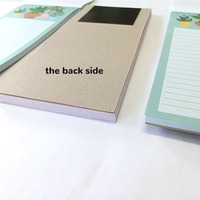 Offres Spéciales bloc-notes magnétiques bloc-notes promotionnel personnalisé sur le réfrigérateur bloc-notes liste de choses à faire épicerie