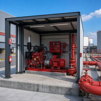 Système de pompe incendie double alimentation robuste avec moteur diesel et redondance de moteur électrique
