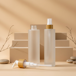 Envases Cosméticos Vacíos al por Mayor, Frascos Transparentes Esmerilados con Tapa Blanca de Rosca, Botellas de Vidrio PP para Lociones, Cremas y Productos para Bebés - Product Image 5