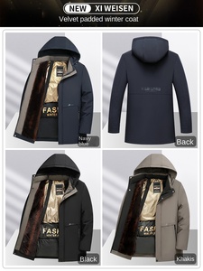 Abrigo Acolchado de Terciopelo para Hombre de Mediana Edad y Mayores, Otoño Invierno 2026 (Chaqueta para Abuelo) - Product Image 5