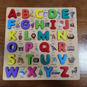 Rompecabezas de Madera, Tablero de Aprendizaje de Pinyin, Educación Temprana para Niños, Números, Alfabeto - Product Image 1