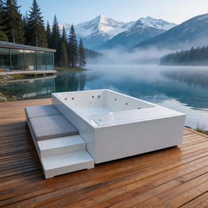 <span class=keywords><strong>Piscina</strong></span> Residenziale di Lusso in Fibra di Vetro <span class=keywords><strong>con</strong></span> Sistema ad Acqua Salata e Skimmer Integrato, <span class=keywords><strong>Piscina</strong></span> Interrata in FRP Durevole - Product Image 3