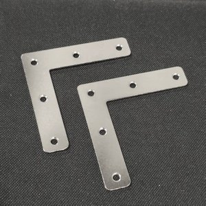 Support d'angle en acier au carbone poli de 5 mm d'épaisseur, en forme de L, pour meubles et cadres photo - Product Image 1