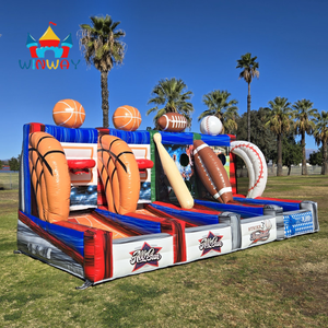 <span class=keywords><strong>Arena</strong></span> Deportiva Inflable Comercial All Star, Juego de Baloncesto y Béisbol para Interiores y Exteriores, para Diversión y Ejercicio - Product Image 2