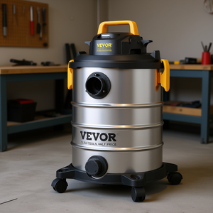 Aspiradora en seco y húmedo Vevor de 8 galones, de acero inoxidable, 1200W, eléctrica, con boquilla para rincones, para limpieza de pelo de mascotas - Product Image 2