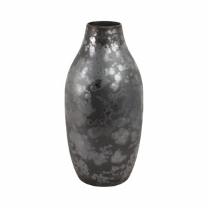 Vase ovale classique en céramique, poterie moderne mouchetée, pour la décoration de salon, chambre à coucher, présentation et mise en valeur. - Product Image 1