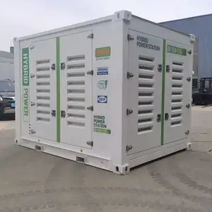 Máy phát điện lai mpmc và pin 10-30kva Trạm điện lai 20-60kwh Pin LiFePO4